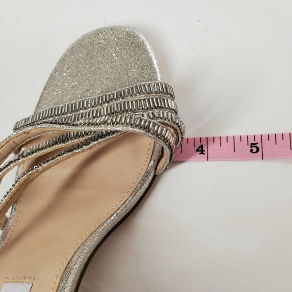 Nina Womens Amani Slingback Stiletto Heels Shoes Metallic Evening High Heel 6 M - Picture 6 of 10